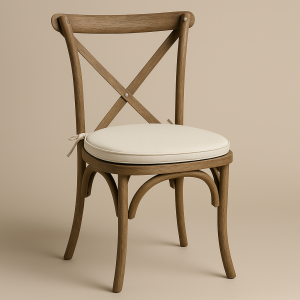 Chaise Croisée en Résine Chêne Blond